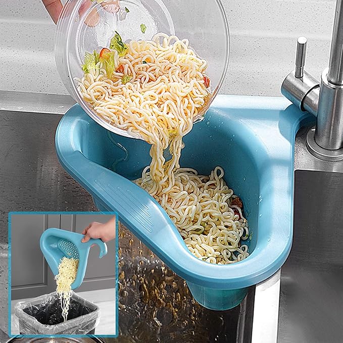 Panier Égouttoir Triangulaire Multifonction pour Évier de Cuisine