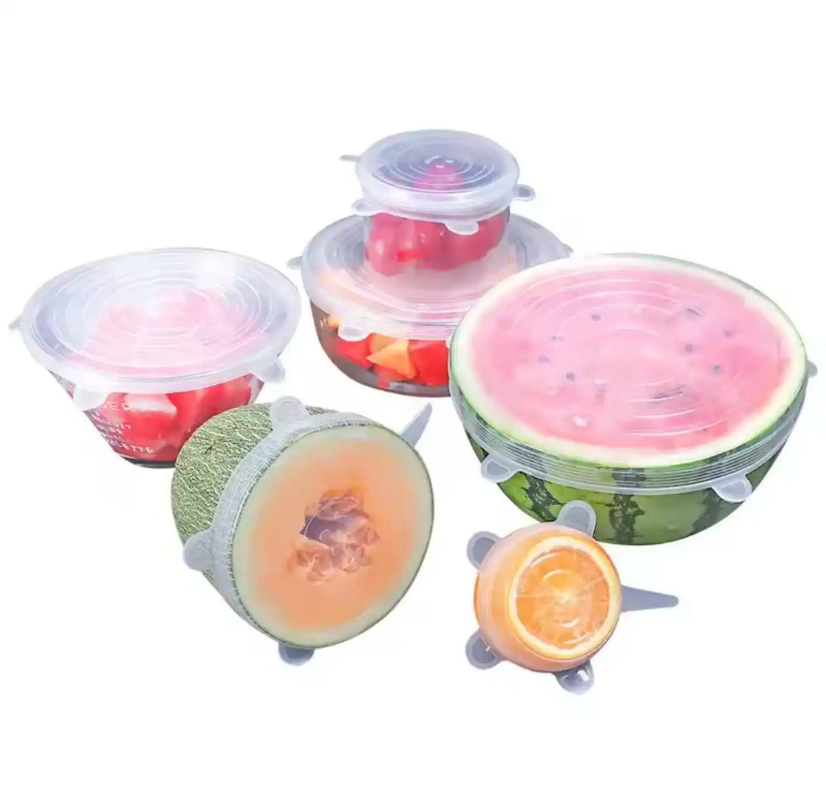 Set de 6 Couvercles Extensibles en Silicone Réutilisables