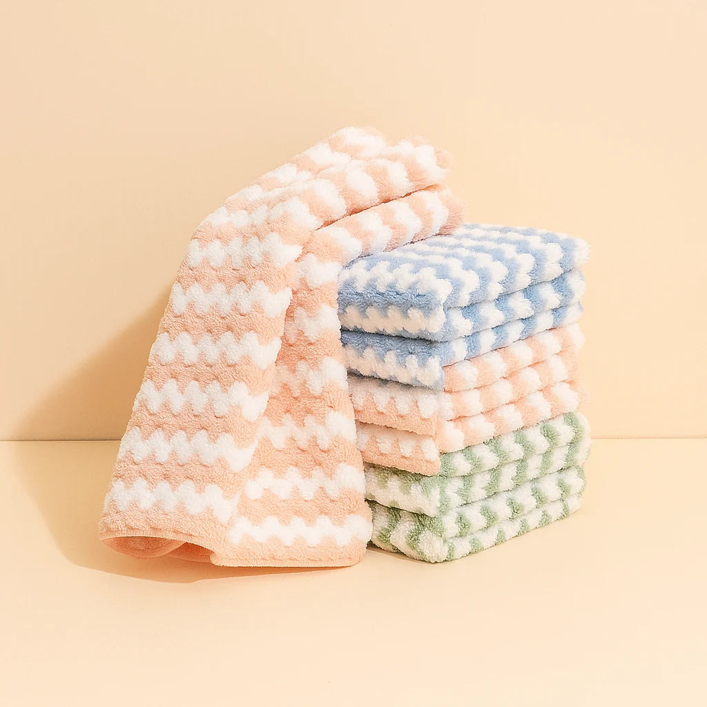 Chiffon Magique + Chiffon Métallique Double Face – Nettoyage Multi-Usages.