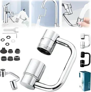Prolongateur de Robinet Rotatif 1080° – 4 Modes de Jet