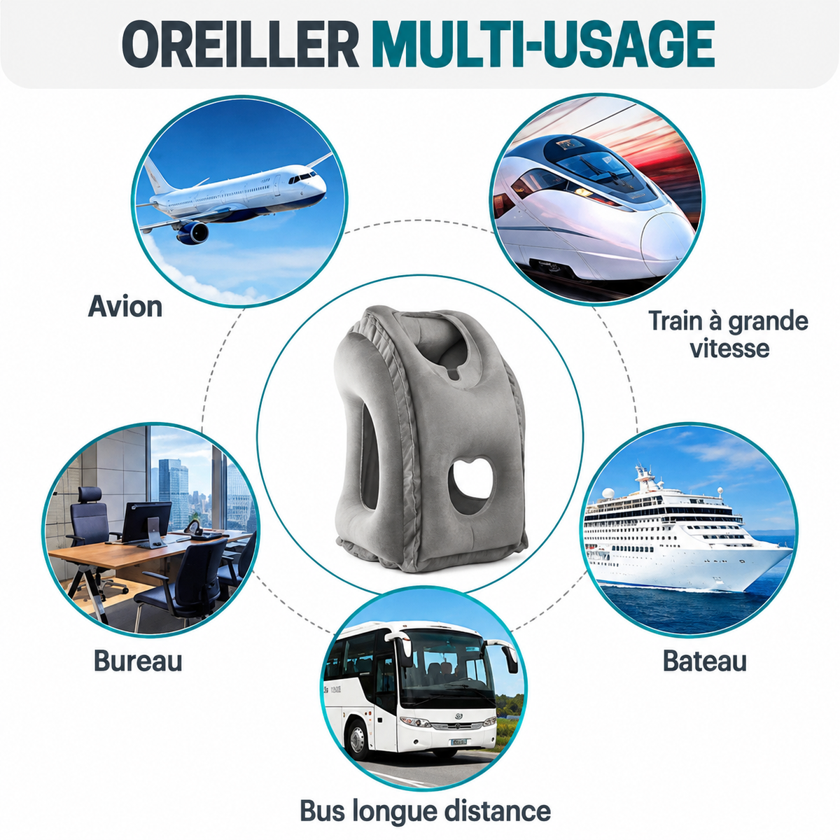 Oreiller De voyage Gonflable