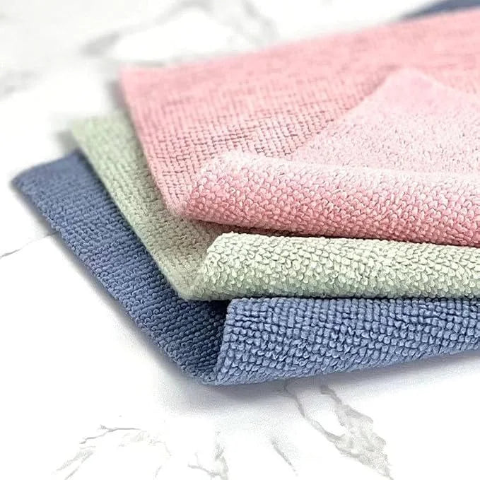 Lot de serviettes en microfibre – 20 x 20 cm – 20 serviettes par lot – Multicolore