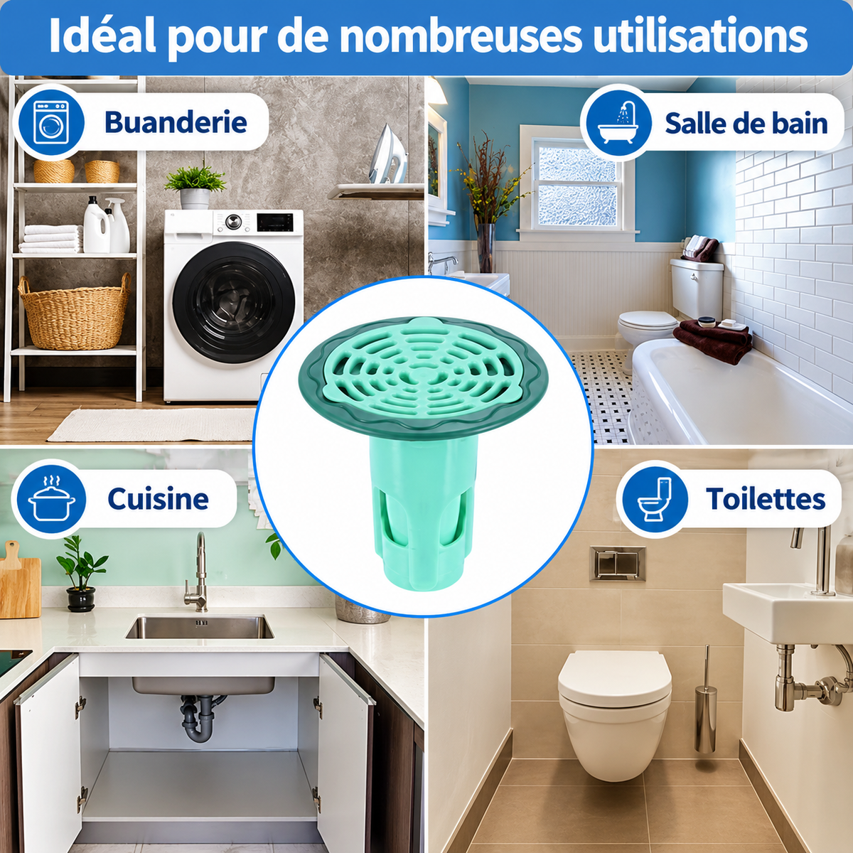 Filtre Anti-Déchets pour Évier – Anti-Bouchons.