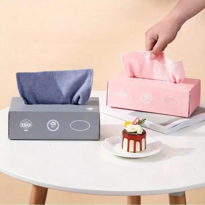 Lot de serviettes en microfibre – 20 x 20 cm – 20 serviettes par lot – Multicolore