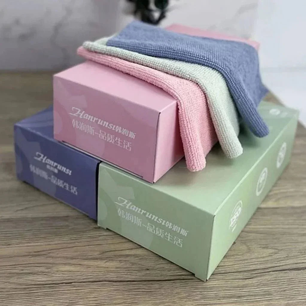 Lot de serviettes en microfibre – 20 x 20 cm – 20 serviettes par lot – Multicolore